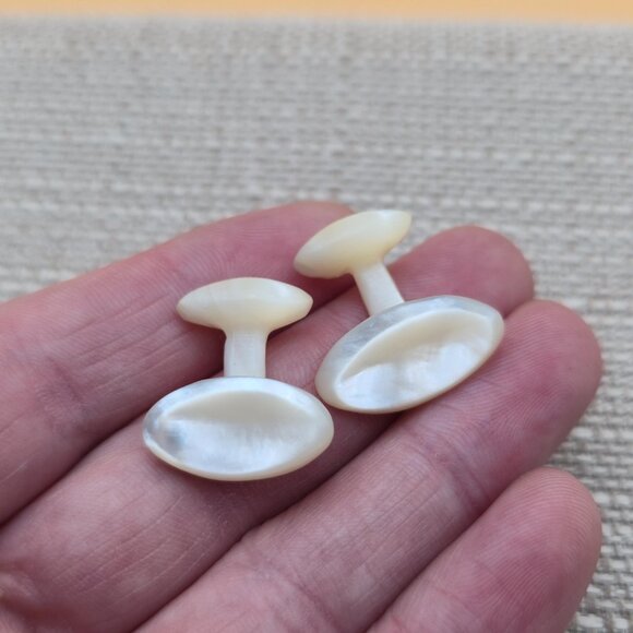 Mother Of Pearl Cuff Links A5985 - Picture 3 of 6